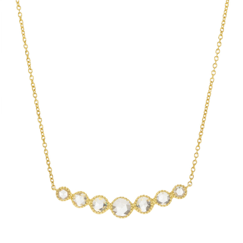 Sethi Couture Rose Cut Diamond Grace Bar Pendant Necklace  | Quadrum Gallery