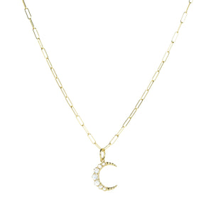 Sethi Couture Rose Cut Diamond Crescent Pendant (Pendant Only) | Quadrum Gallery