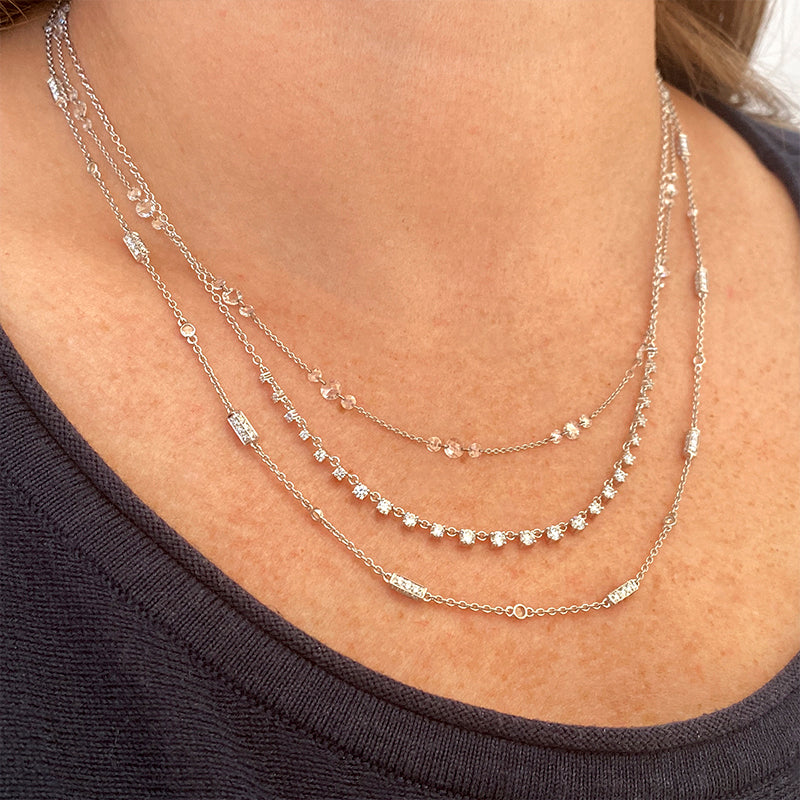 Sethi Couture 18k Mylene White Diamond Necklace | Quadrum Gallery