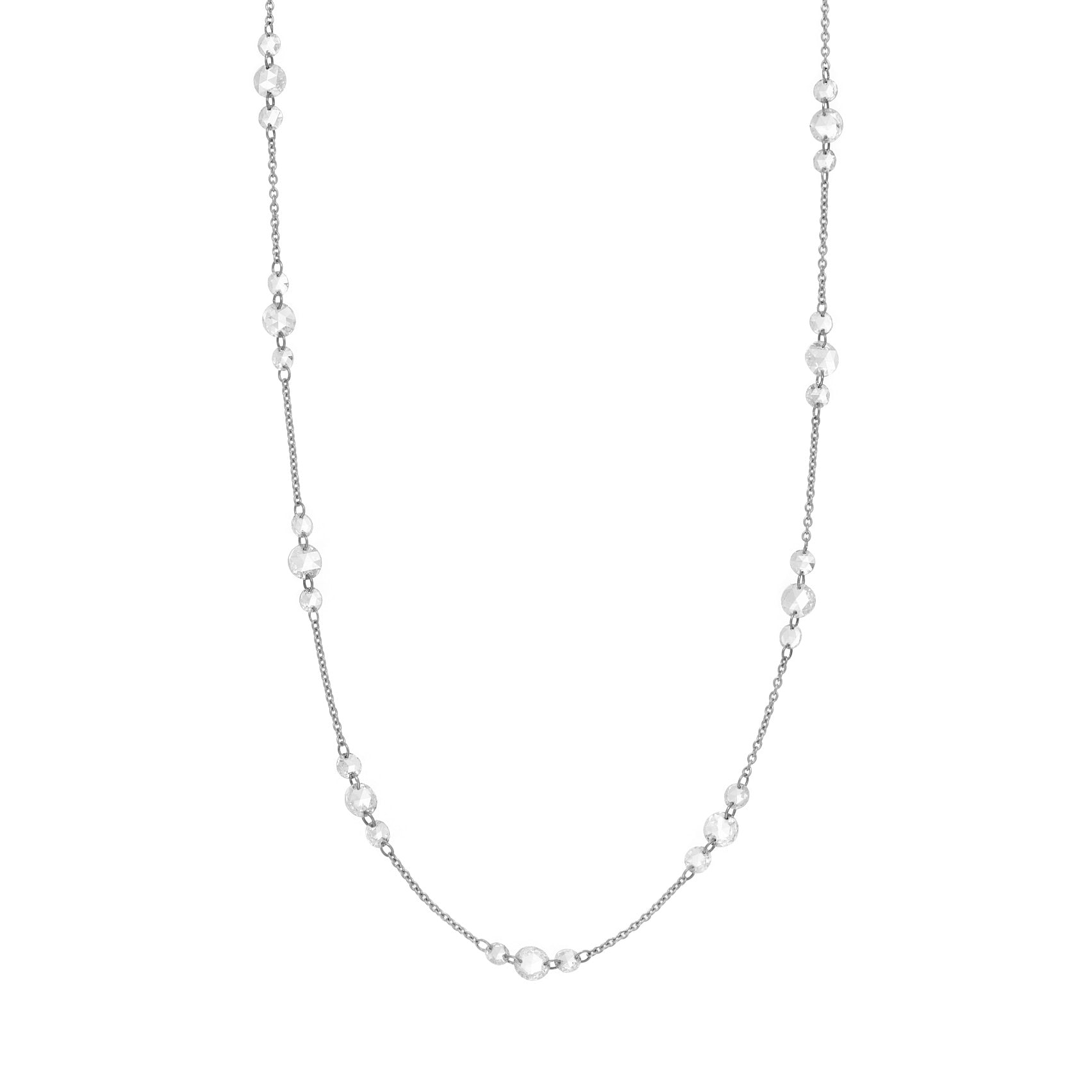 Sethi Couture Cien Rose Cut Diamond Cluster Necklace | Quadrum Gallery