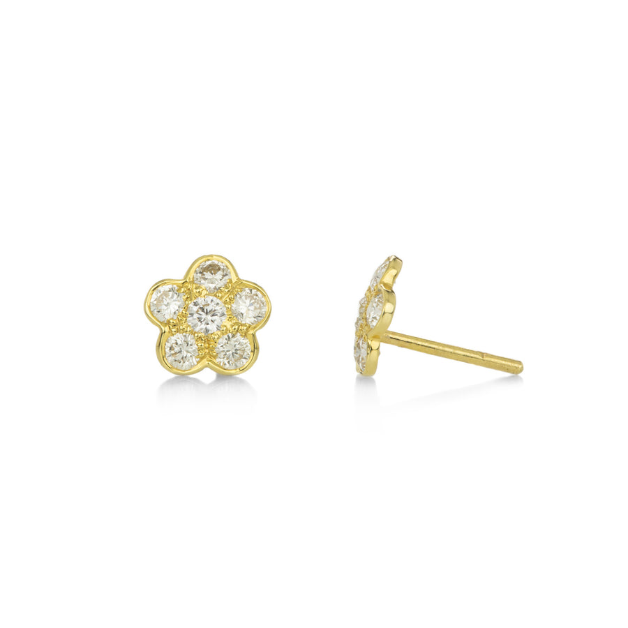 Sethi Couture Tuilerie White Diamond Stud Earrings | Quadrum Gallery