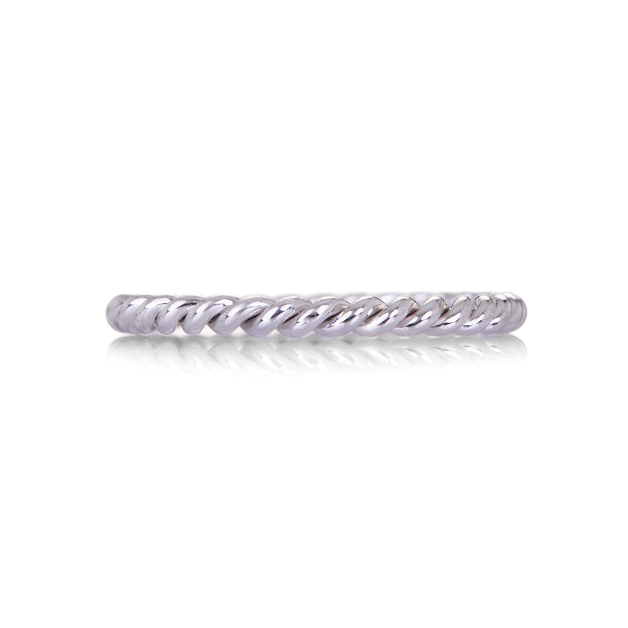 Sethi Couture 18k White Gold Rope Band | Quadrum Gallery