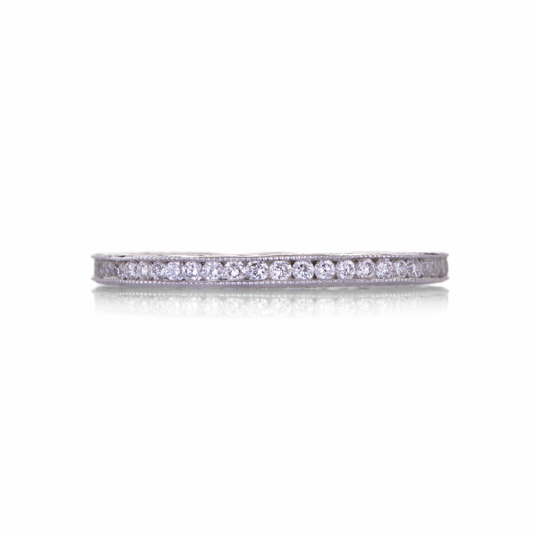 Sethi Couture White Gold Channel Set White Diamond Band | Quadrum Gallery