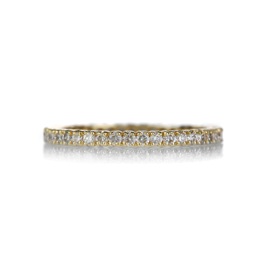 Sethi Couture 18k Prong Set White Diamond Band | Quadrum Gallery