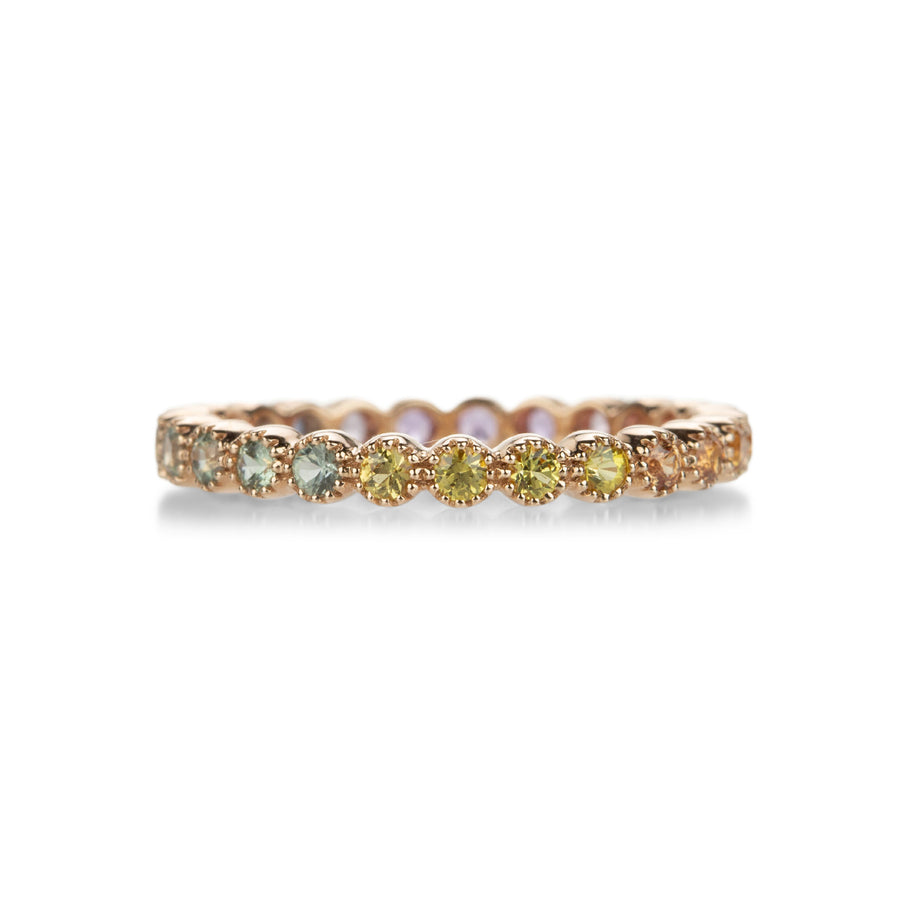 Sethi Couture Rainbow Sapphire Bezel Band | Quadrum Gallery