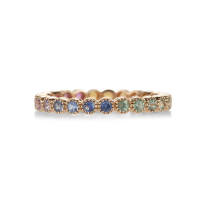 Sethi Couture Rainbow Sapphire Bezel Band | Quadrum Gallery