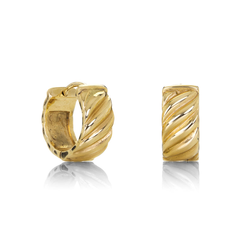 Sethi Couture La Mer Wide Huggies | Quadrum Gallery