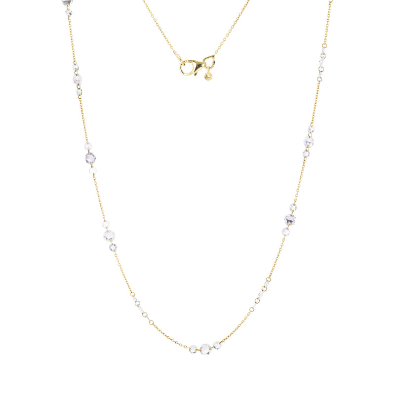 Sethi Couture 18k Yellow Gold Cien Diamond Cluster Necklace | Quadrum Gallery