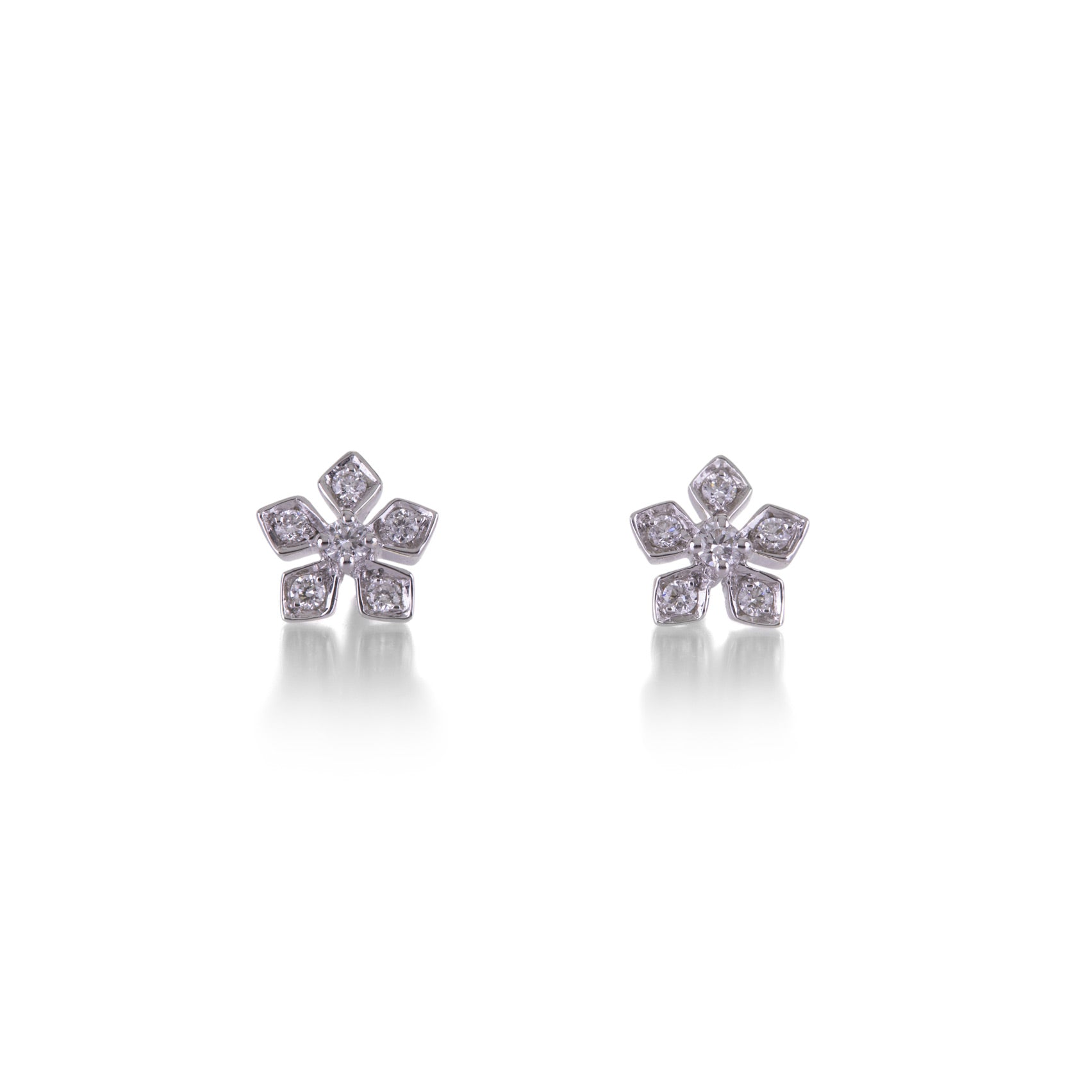 Sethi Couture Enchanted White Diamond Studs | Quadrum Gallery