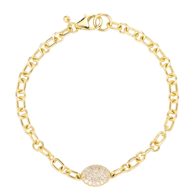 Sethi Couture Diamond Disco Pebble Bracelet  | Quadrum Gallery