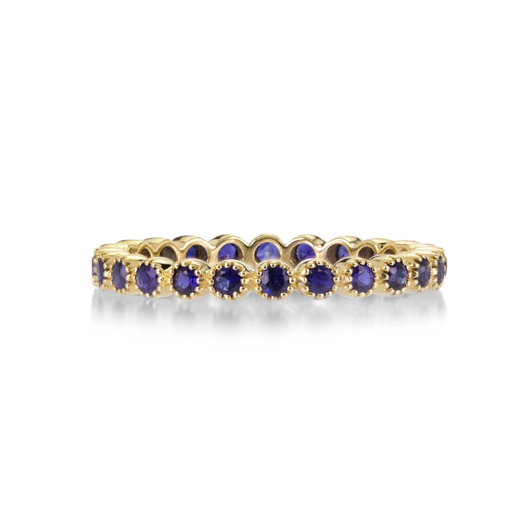 Sethi Couture 18k Blue Sapphire Bezel Band | Quadrum Gallery