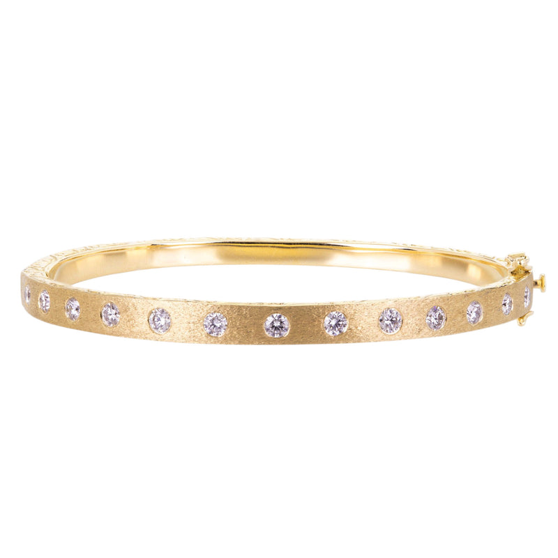 Sethi Couture 18k Dunes White Diamond Bangle | Quadrum Gallery