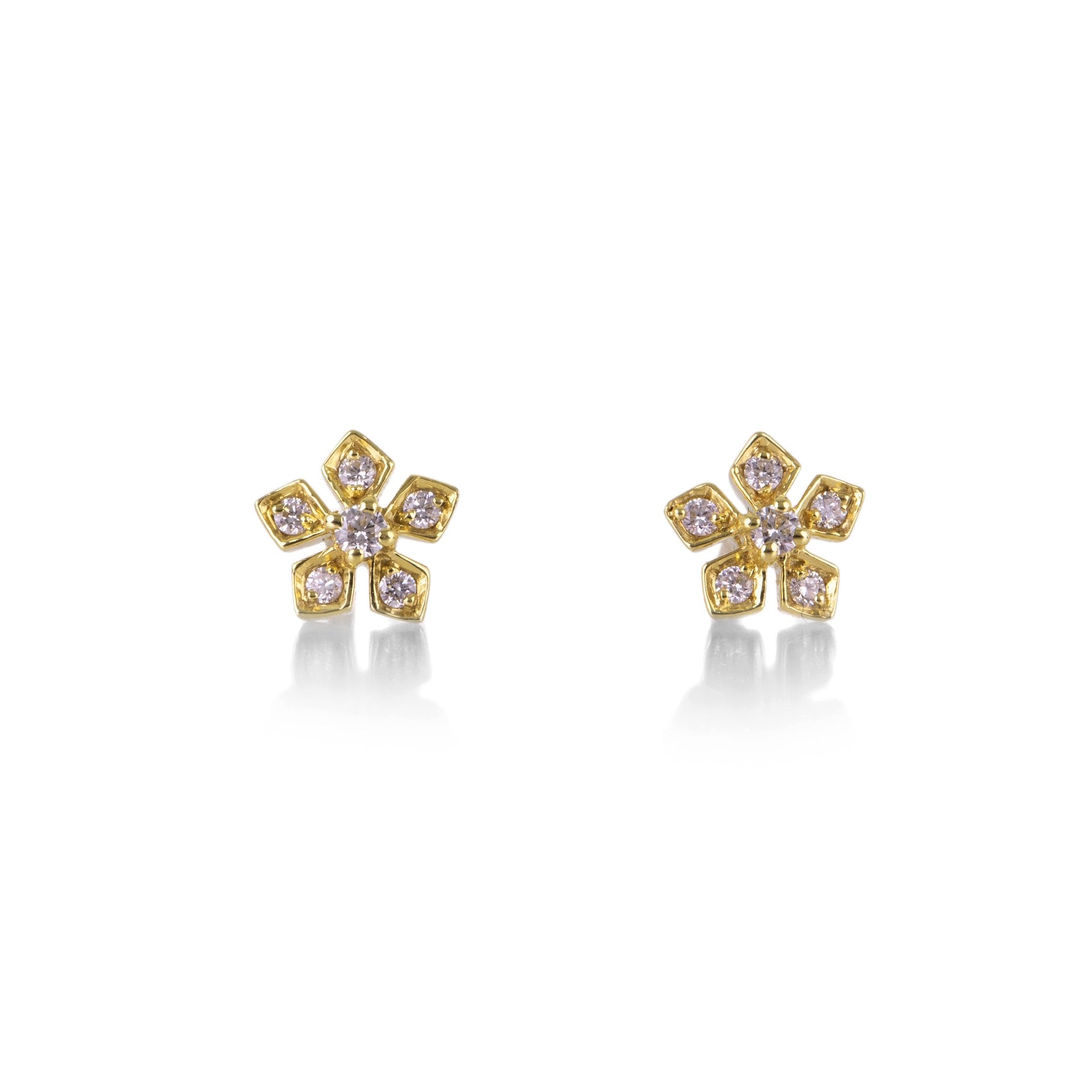 Sethi Couture White Diamond Enchanted Studs | Quadrum Gallery