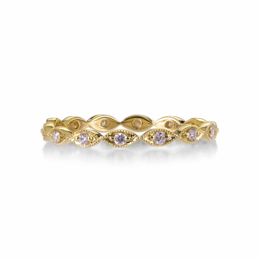 Sethi Couture 18k Yellow Gold Eleanor White Diamond Band | Quadrum Gallery