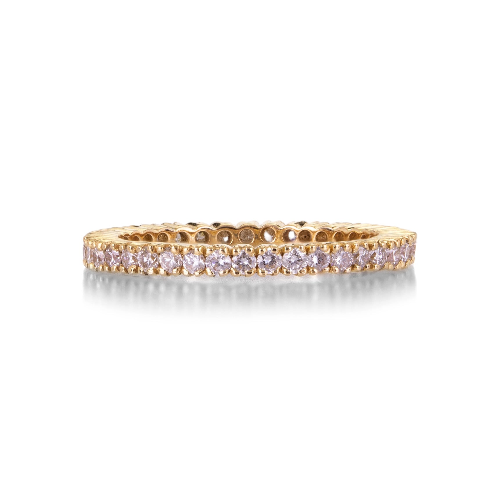 Sethi Couture 18k Rose Gold White Diamond Band | Quadrum Gallery