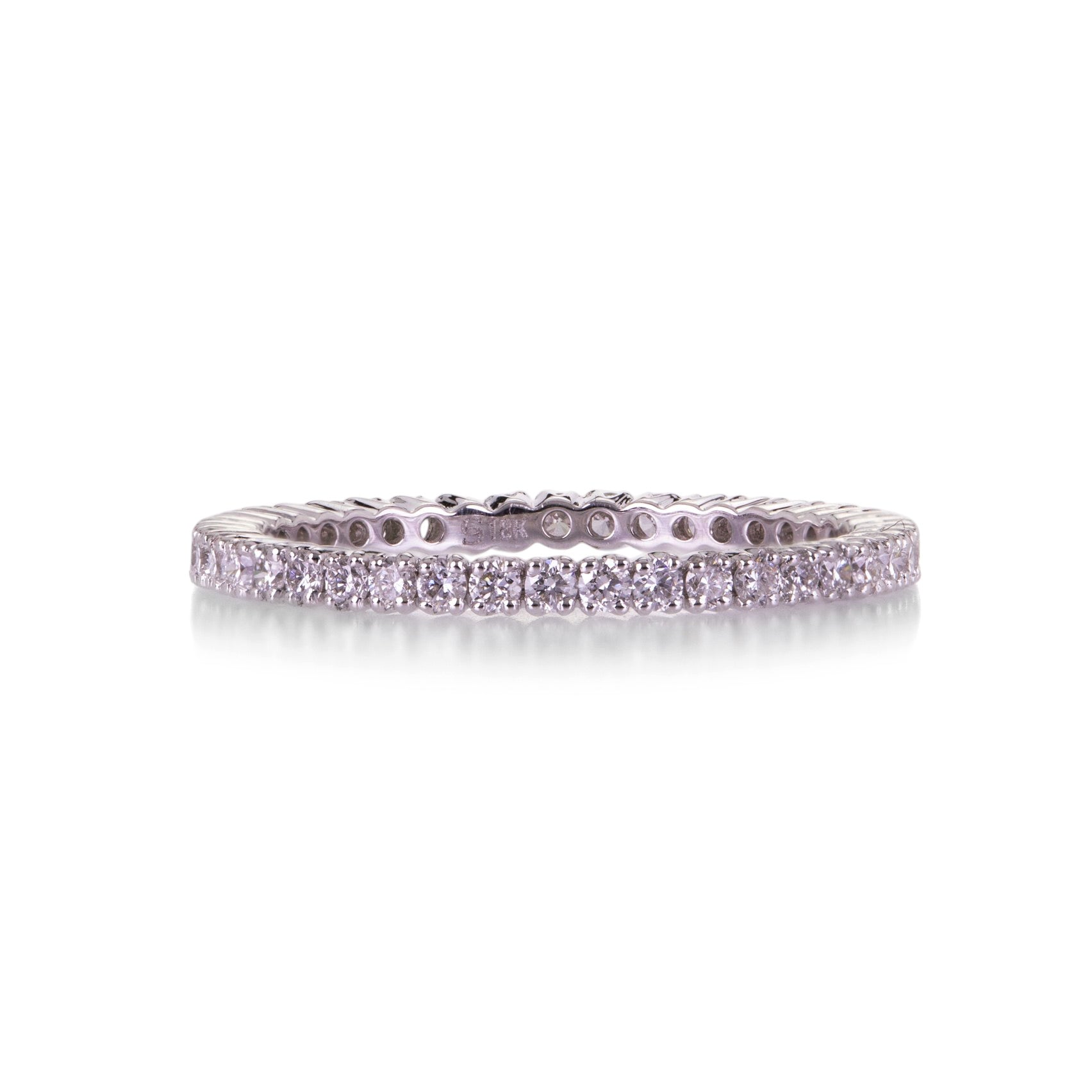 Sethi Couture 18k White Gold White Diamond Band | Quadrum Gallery