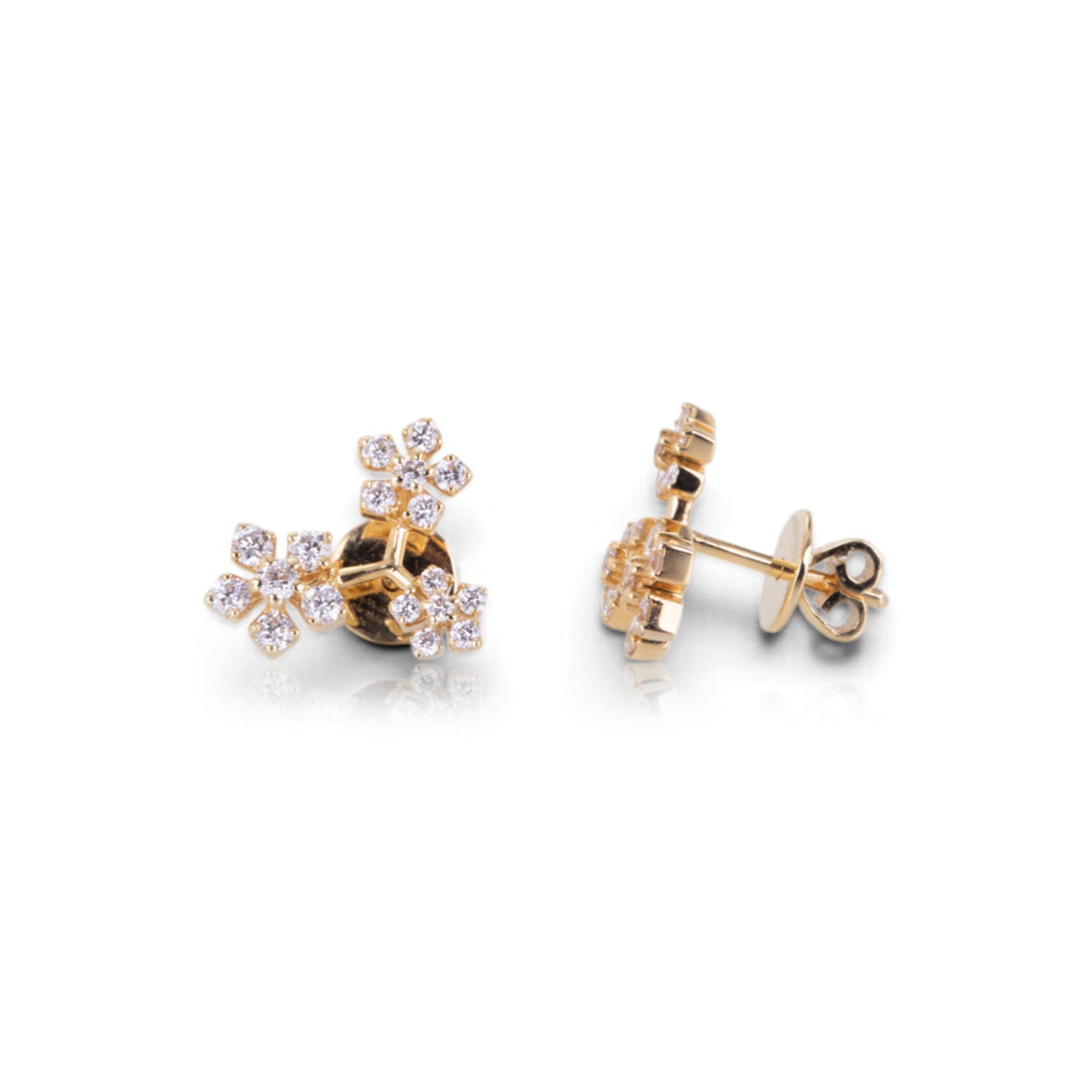 Sethi Couture 18k Enchanted Garden Trio Stud Earrings | Quadrum Gallery