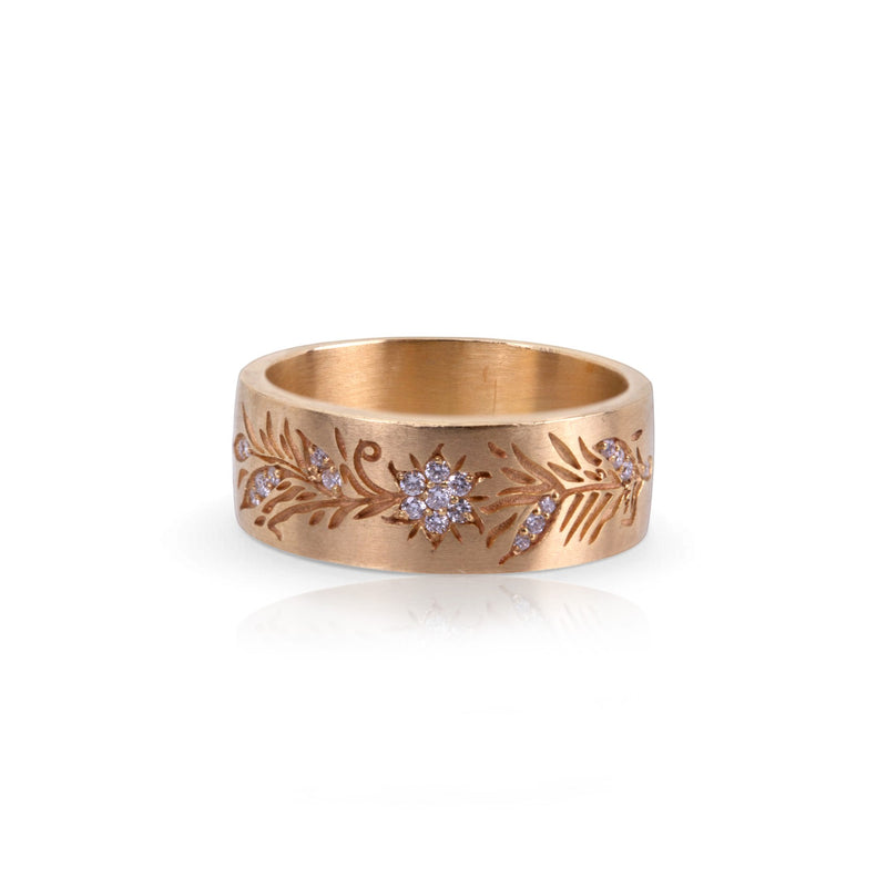 Sethi Couture Fleur White Diamond Band | Quadrum Gallery