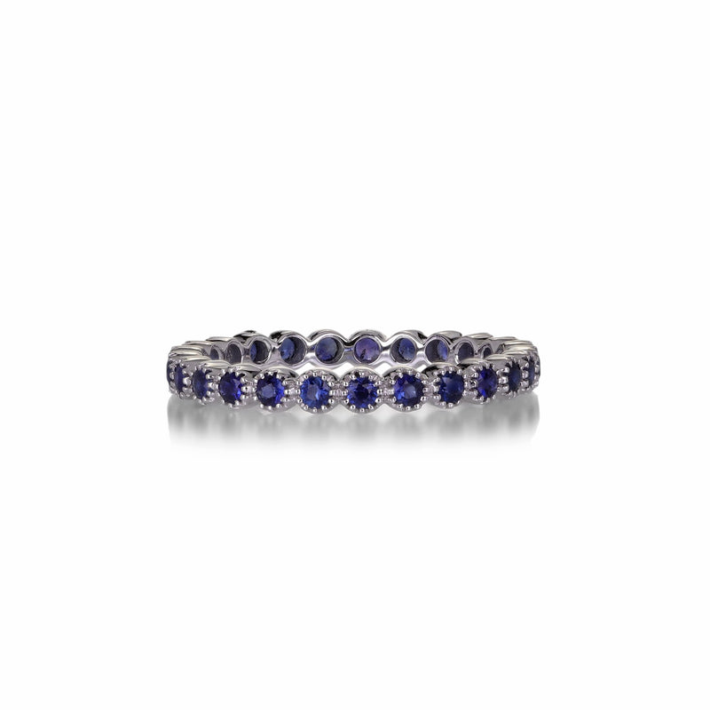 Sethi Couture Blue Sapphire Bezel Band | Quadrum Gallery