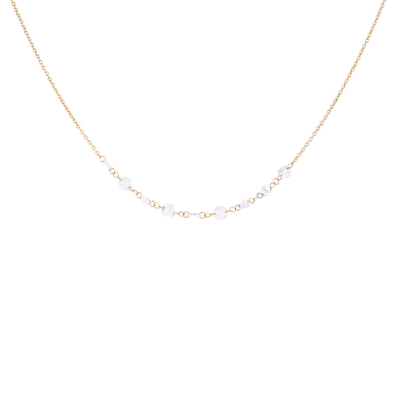 Sethi Couture Cien Rose Cut White Diamond Necklace | Quadrum Gallery
