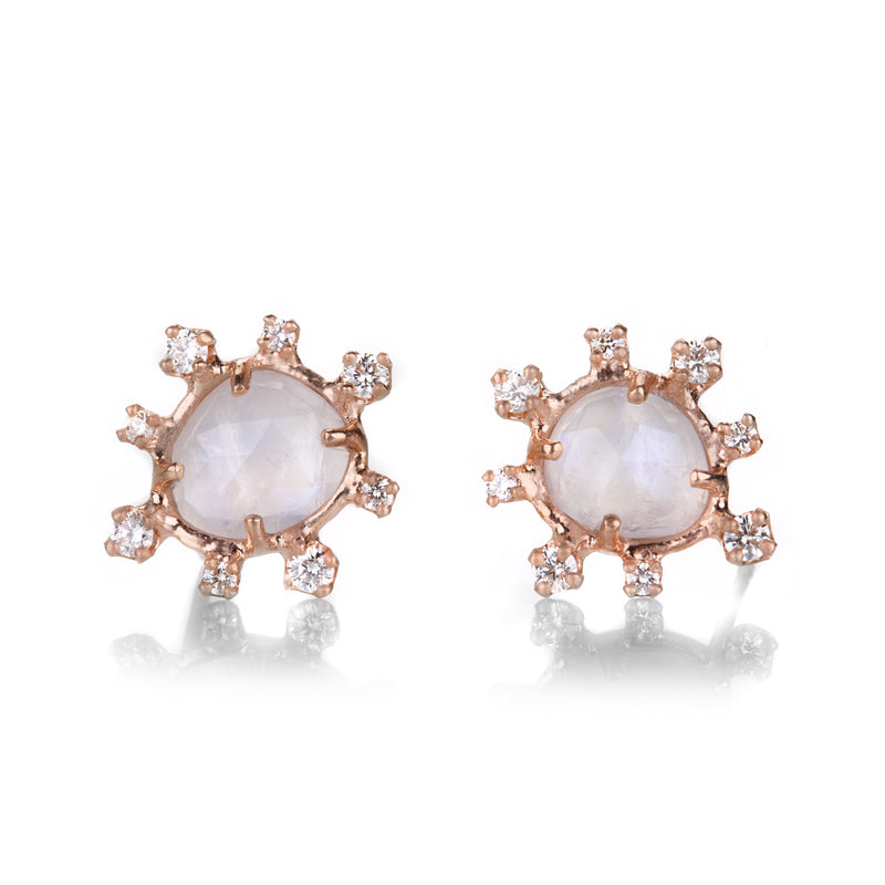 Sirciam Moonstone Burst Studs | Quadrum Gallery