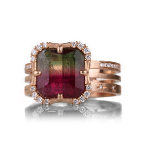 Sirciam Rose Gold Tourmaline Effigy Ring | Quadrum Gallery