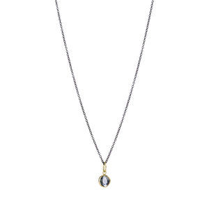 Sarah Mcguire 18k Free Form Blue Sapphire Pendant (Pendant Only) | Quadrum Gallery