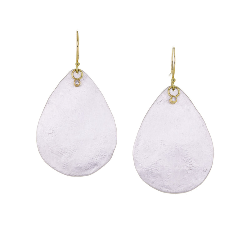 Sarah Mcguire Large Astrid Teardrop Earrings with Diamonds | Quadrum Gallery