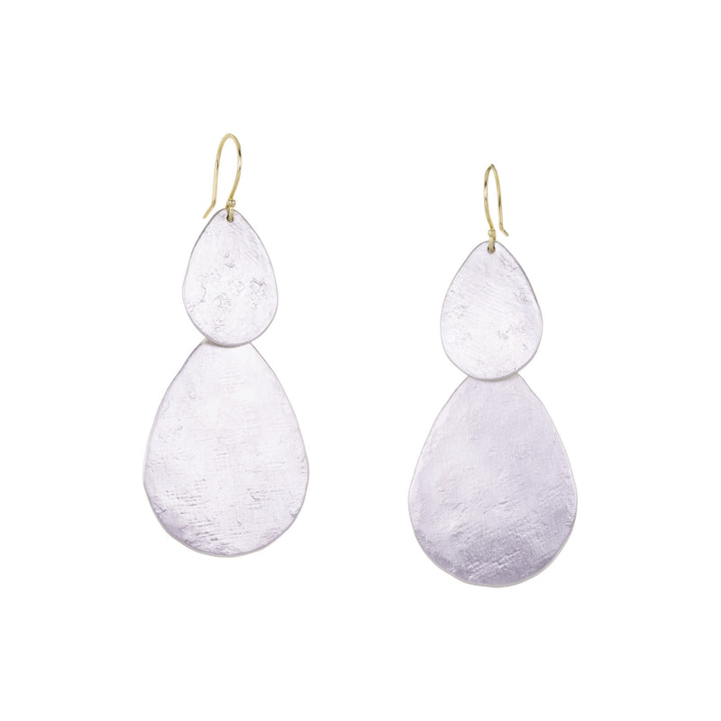 Sarah Mcguire Small Parchment Teardrop Waterfall Earrings | Quadrum Gallery