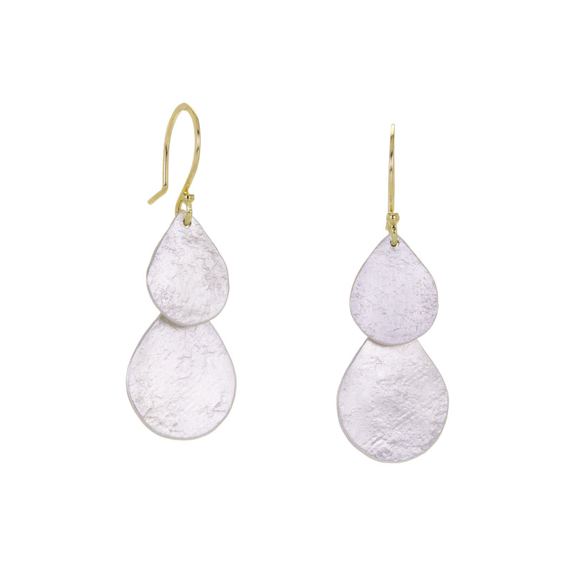 Sarah Mcguire Small Parchment Teardrop Waterfall Earrings | Quadrum Gallery