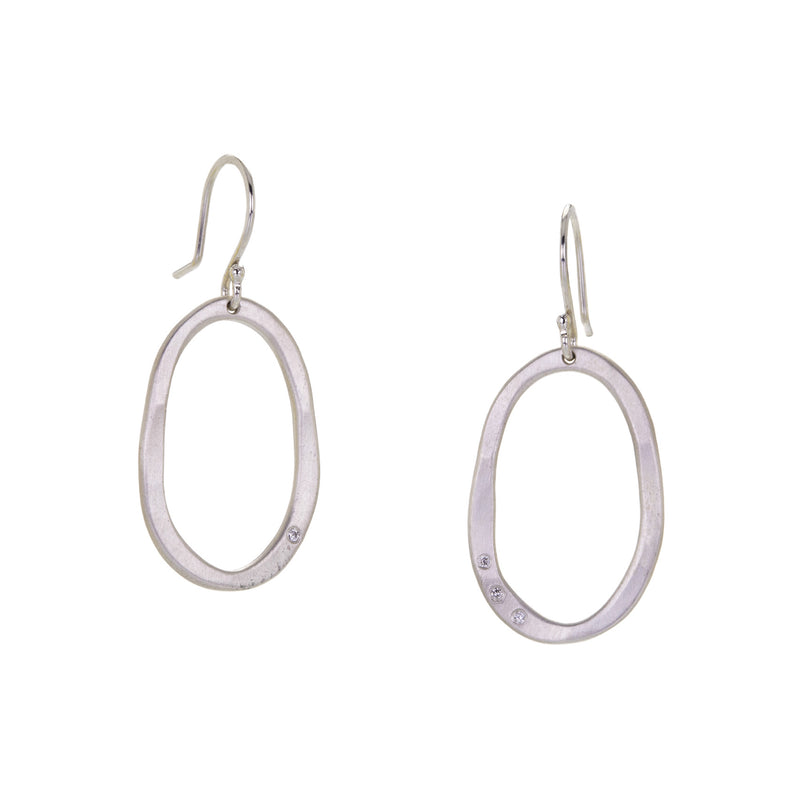Sarah Mcguire Small Diamond Pebble Earrings | Quadrum Gallery