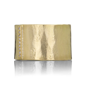 Sarah Mcguire Cigar Band with Pave Diamonds | Quadrum Gallery