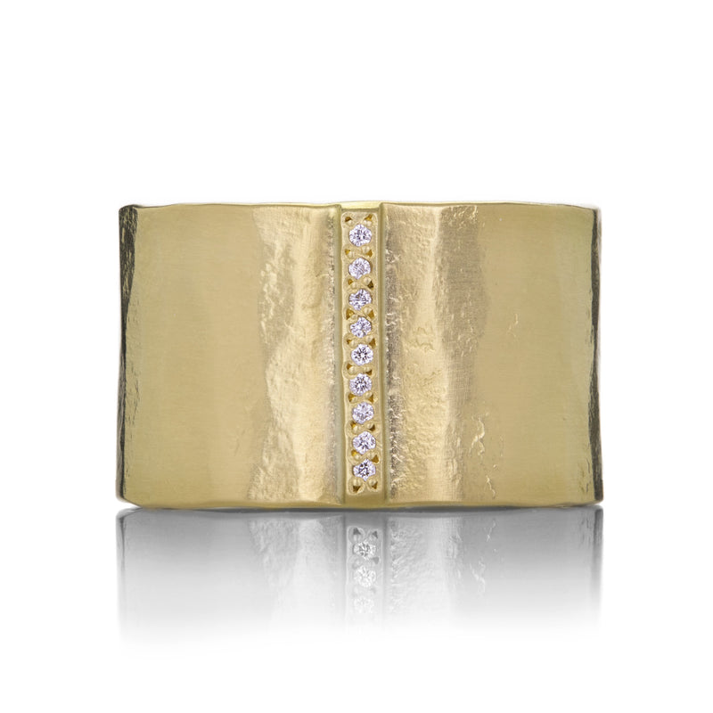 Sarah Mcguire Cigar Band with Pave Diamonds | Quadrum Gallery