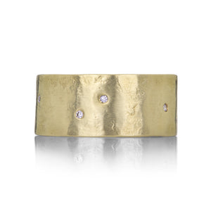 Sarah Mcguire Parchment Scattered Diamond Band | Quadrum Gallery