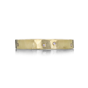 Sarah Mcguire 3mm Parchment Scattered Diamond Band | Quadrum Gallery