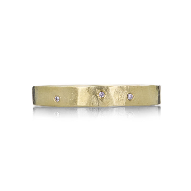 Sarah Mcguire 3mm Parchment Scattered Diamond Band | Quadrum Gallery