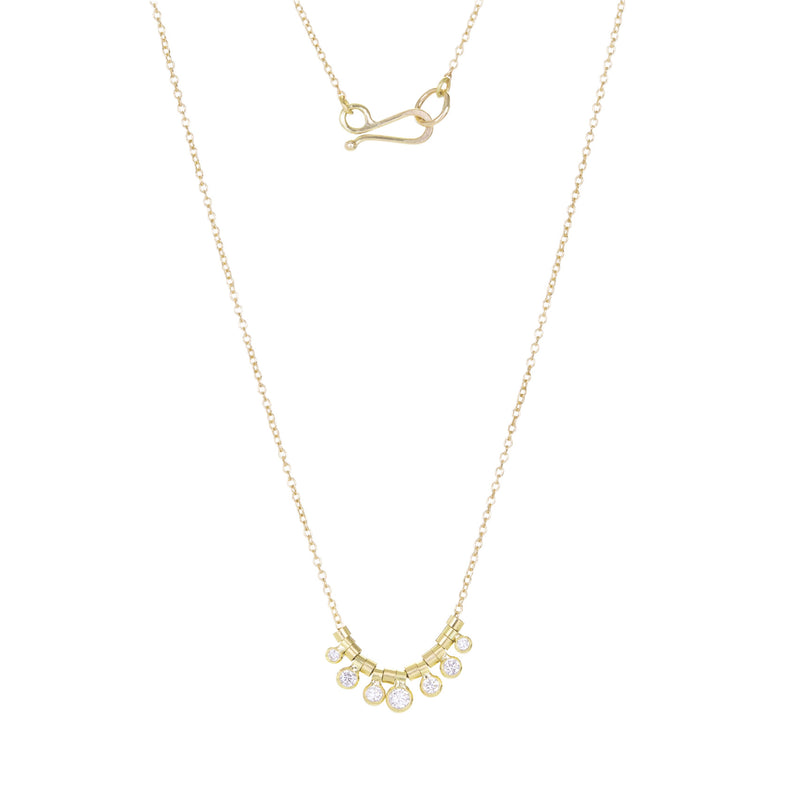 Sarah Mcguire Seven Diamond Multi Bezel Necklace | Quadrum Gallery