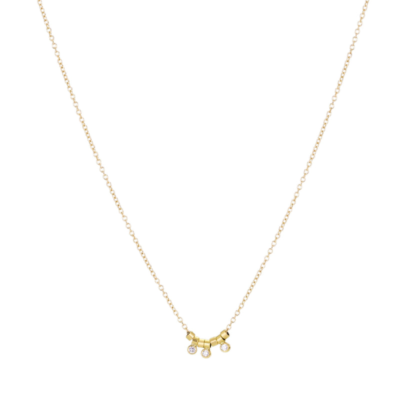 Sarah Mcguire White Diamond Trio Necklace | Quadrum Gallery