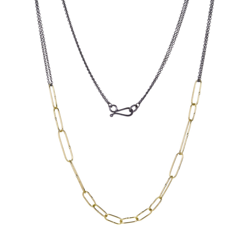 Sarah Mcguire Mixed Metal Random Segments Necklace | Quadrum Gallery