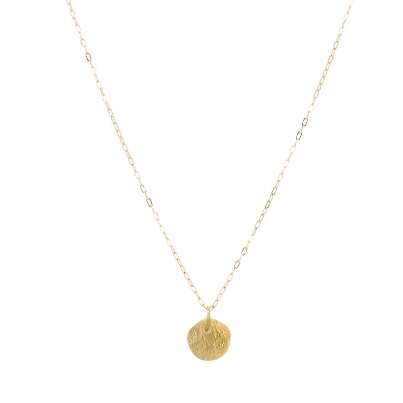 Sarah Mcguire Plain Parchment Disc Necklace | Quadrum Gallery