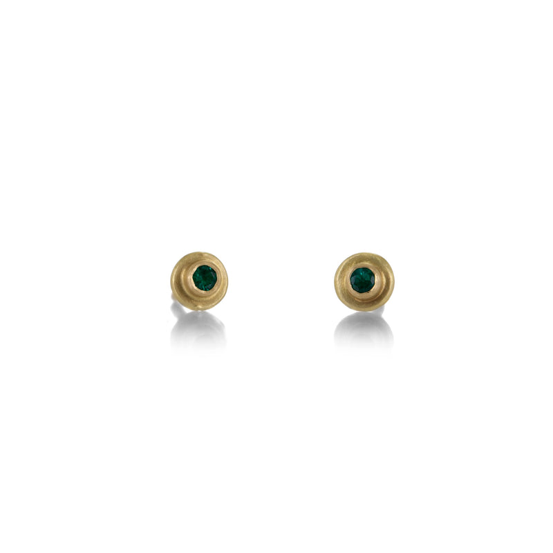 Sarah Mcguire 18k Emerald Studs | Quadrum Gallery