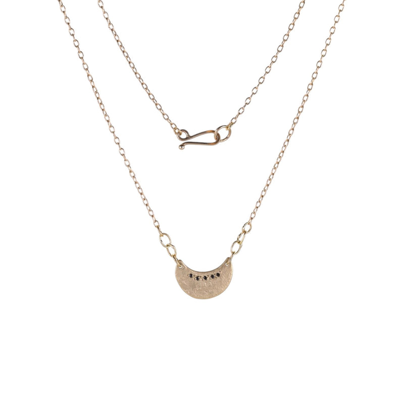 Sarah Mcguire Black Diamond Luna Necklace | Quadrum Gallery