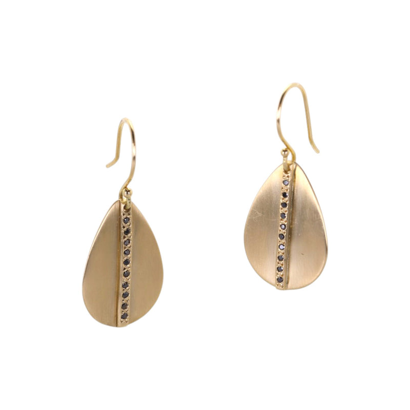 Sarah Mcguire 18k Mod Pave Teardrop Earrings | Quadrum Gallery