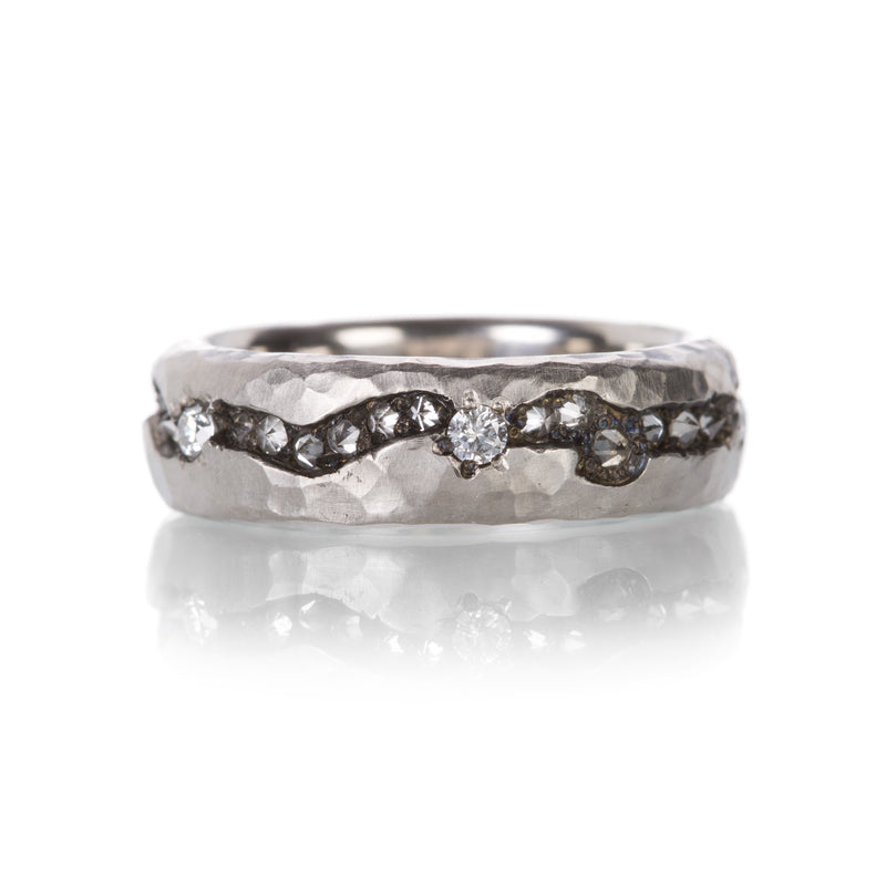 Todd Pownell Palladium Fissure Diamond Band | Quadrum Gallery