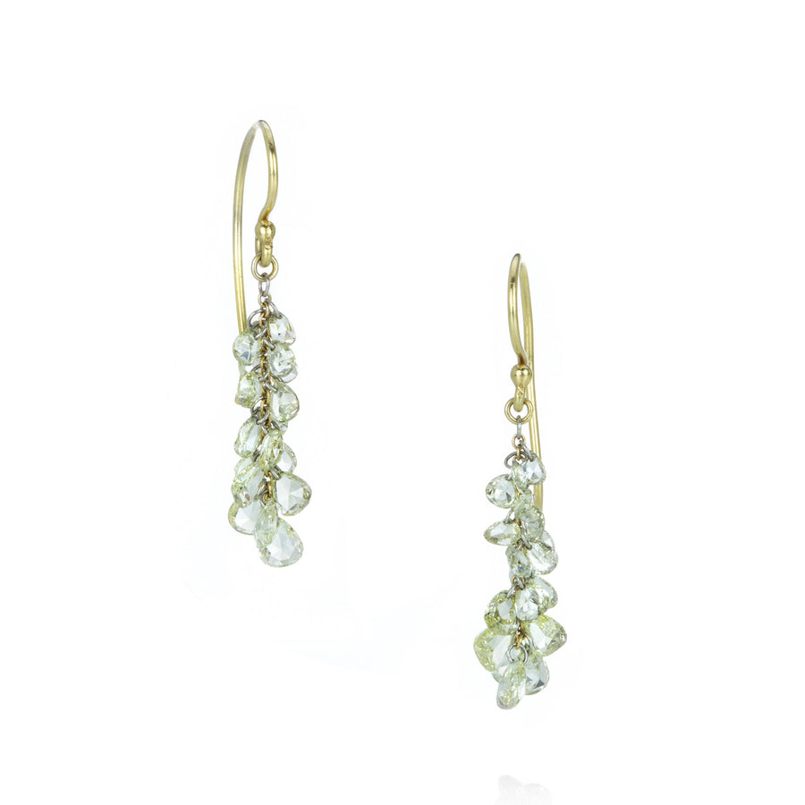 Todd Pownell Pear Shaped Yellow Diamond Drop Earrings | Quadrum Gallery