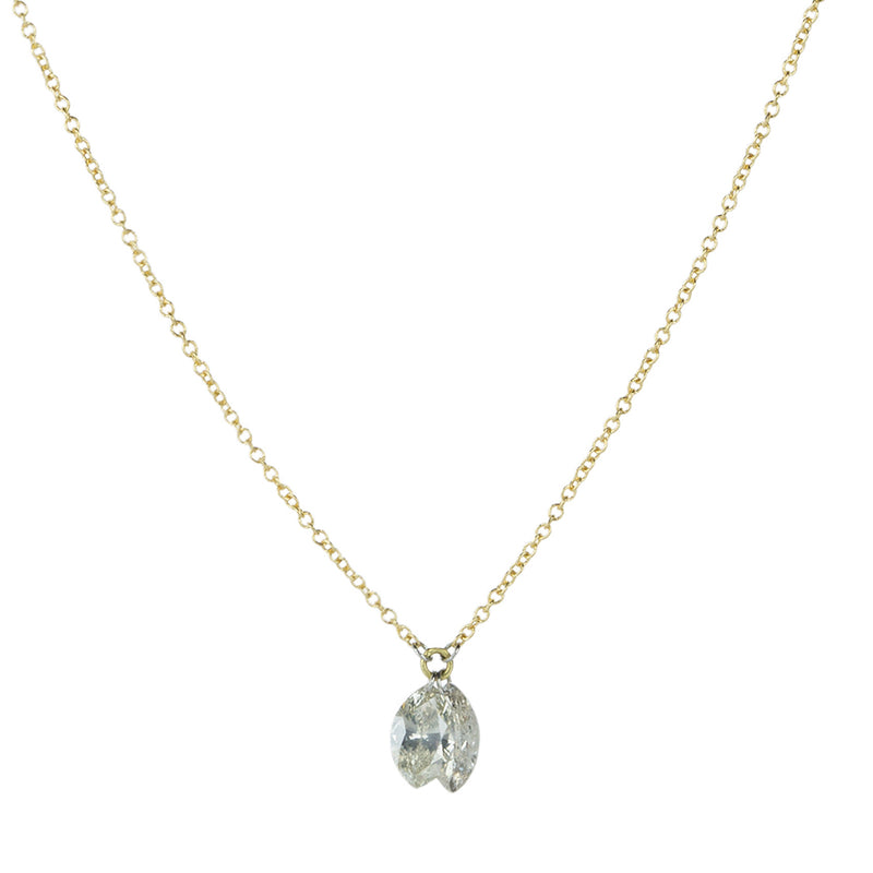 Todd Pownell Double Marquise Diamond Pendant Necklace | Quadrum Gallery