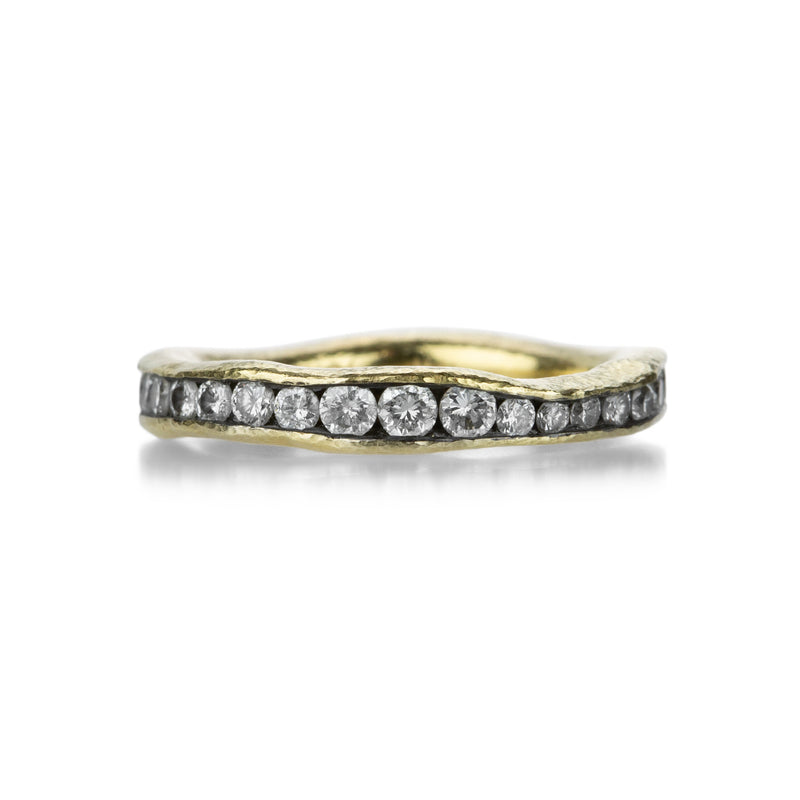 Todd Pownell Wide Organic Channel Set Diamond Ring | Quadrum Gallery