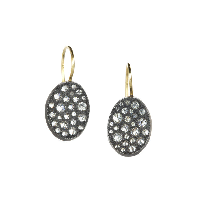 Todd Pownell Concave Oval and Diamond Earrings | Quadrum Gallery