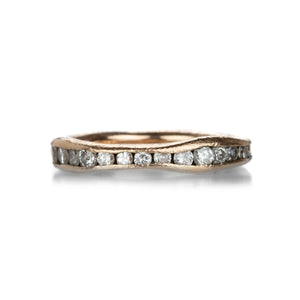 Todd Pownell 14k Rose Gold Organic Channel Eternity Band | Quadrum Gallery