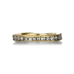 Todd Pownell 18k Organic Channel Eternity Band | Quadrum Gallery